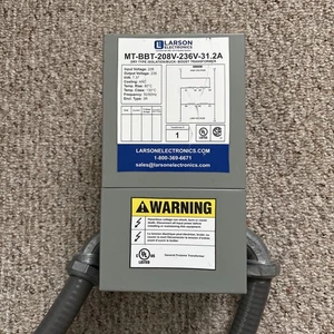 Larson MT-BBT-208V-236V- 31.2A Buck Boost Transformer 208-236 3R - Picture 1 of 5