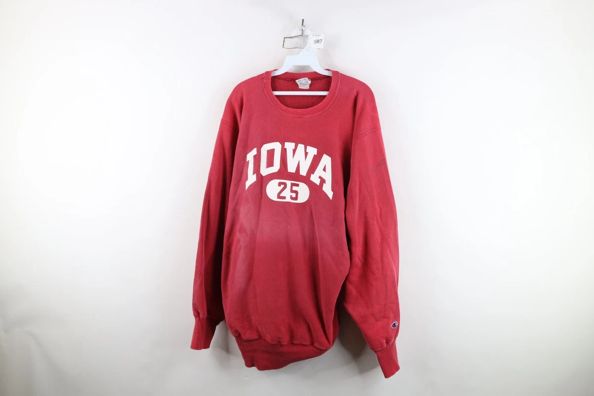 Vtg 90s Champion Reverse Weave Mens 2XL Faded Iowa State