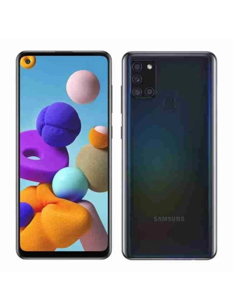 Samsung Galaxy A21s Unlocked Android Phone 32GB Black 48MP Quad Camera 6.5" - Image 1 of 1