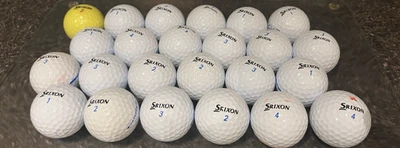 24 Srixon AD333  golf balls mint A grade mix white yellow - Image 1 of 4