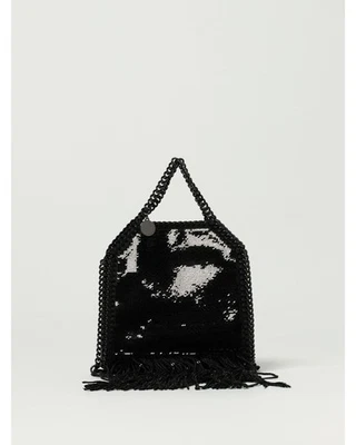 Mini bolso de mano negro de lentejuelas para mujer Stella Mccartney Falabella Foto 1 de 4