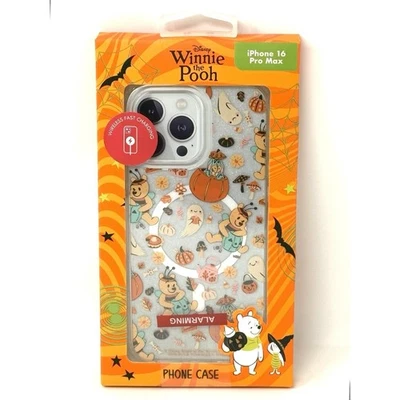 Disney Winnie the Pooh Halloween iPhone 16 Pro Max Estuche Delgado Inmersión Brillo Nuevo en Caja Foto 1 de 4