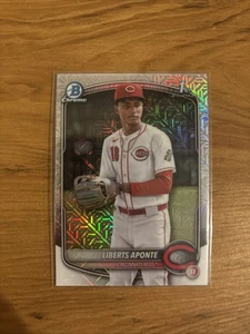 2025 Bowman Chrome Liberts Aponte Mojo Refractor Rookie (RC) #BCP-174 1st - Picture 1 of 2