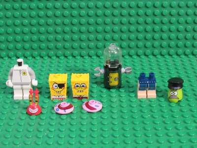 Lote de LEGO Bob Esponja Pantalones Cuadrados minifiguras Patrick Plankton Sr. Cangrejo Gary LL24 Foto 1 de 4