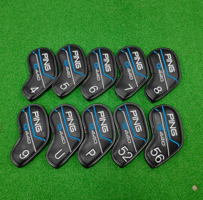 PING G440 Golf Club Head Cover Iron Head Covers Magnetic Black 456789 U P 52 56 - Image 1 of 1
