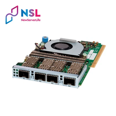 CISCO Quad-Port 25GB SFP28 UCSC-MLOM-C25Q-04 Daughter Network Card - Image 1 of 4