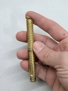 Antique Shorty 14k Knib Gold Filled Fountain Pen With Bail - Picture 1 of 13