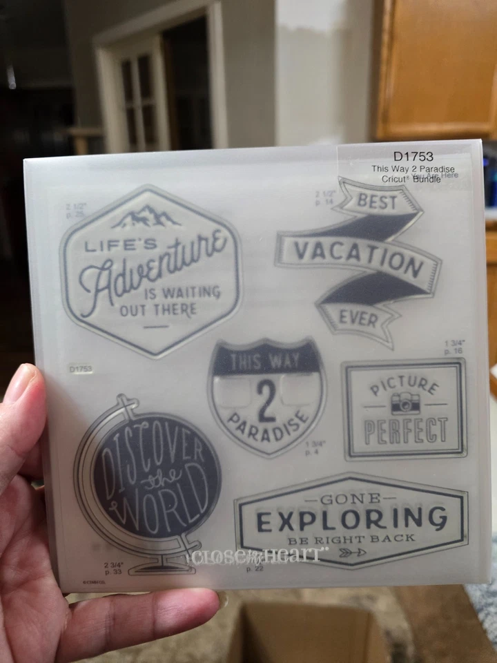 Close To My Heart Acrylic Stamp Set The Way 2 Paradise D1753 - Image 1 of 1