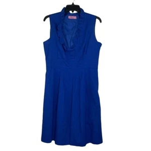 Eliza J blue mini sleeveless evening cocktail dress women's size 12P - Picture 1 of 11