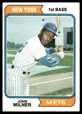 1974 Topps John Milner New York Mets #234 - Image 1 of 2