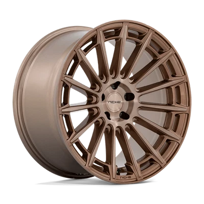 Niche M275 Amalfi 20X9 +18 Platinum Bronze Wheel Rim 5X120 (QTY 4) M275209021+18 Foto 1 de 4