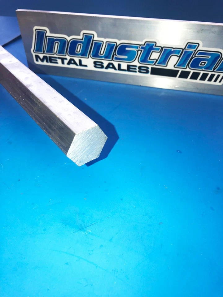 Barra hexagonal de aluminio 6061 T6 de 12 mm x 12" de largo -- 12 mm" 6061 T6 hexagonal de aluminio  Foto 1 de 1