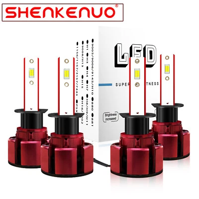 For Jaguar X-Type 2002-2008 4x H1 LED Headlight Combo High & Low Beam Bulbs Kit - Image 1 of 4