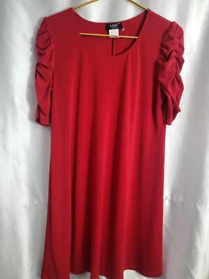 MSK Vestido Grande Pequeño Rojo Elástico EE. UU. Foto 1 de 4