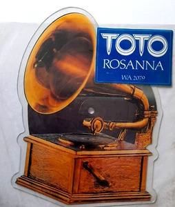EX/EX Toto Rosanna Shaped Vinyl Picture Disc 1983 - Picture 1 of 3
