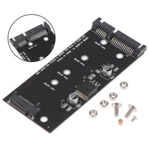B+M key M.2 SSD NGFF To 2.5 Inch 15 Pin SATA 3 PC Converter Adapter Black 1p.Z0 - Photo 1/10