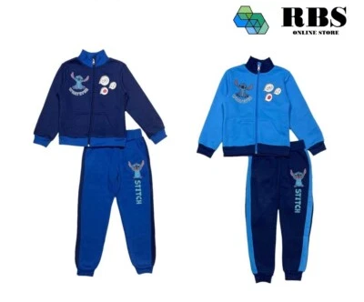 DISNEY LILO AND STITCH Tuta bambino Lillo & Stitch ginnastica abbigliamento invernale 3 4 5 6 7 8 anni
