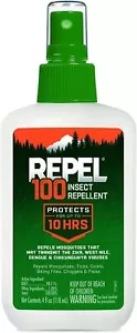Repel 100 Insect Repellent, Pump Spray, 4-Fluid Ounces, 10-Hour Protection khry - Picture 1 of 9