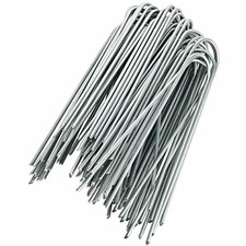 50-Pack Anti-Rust 6&39&39 11 Gauge Heavy-Duty U-Shaped Garden Securing Sod For