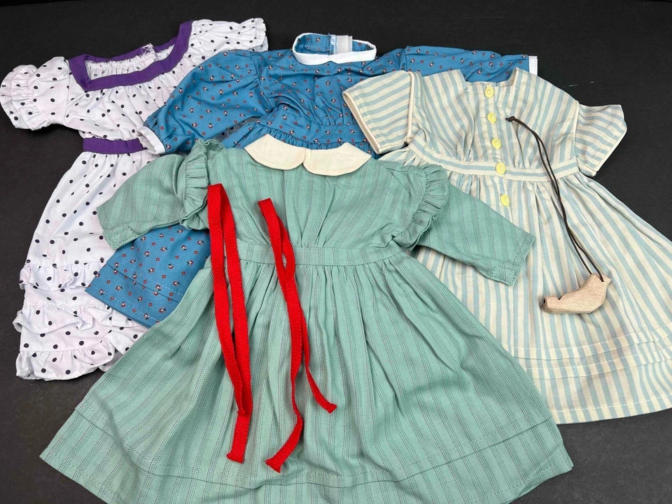 American Girl Kirsten Dress LOT~meet~summer~work~midsummer~ribbons~bird whistle - Image 1 of 4