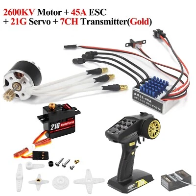 Performance Upgrade ESC,Motor,Trans,Rec 1/12 RC Upgrade Kit MN99S MN78 MN82 AU - image 1 of 4