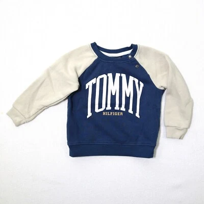 Tommy Hilfiger Infant Boy's Size 24M Blue & Tan Pullover Sweatshirt - Image 1 of 4