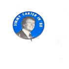 1980 JIMMY CARTER 1,25 POUCES campagne épingle bouton épingleur président politique