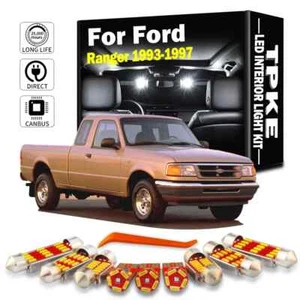 10Pcs LED Bulbs Interior Map Dome Trunk Light Kit For Ford Ranger 1993-1997 - Picture 1 of 9