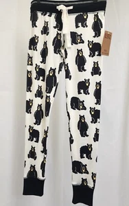 Lazy One Womens Pajama Legging Pants PJ's Family Bear 100% Cotton FREE Ship - Picture 1 of 7