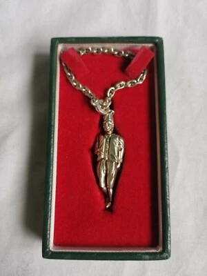 Porte-clé vintage artisanal SALEM argent 800/1000 dans sa boite d'origine - Photo 1/4