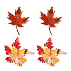 4 pièces porte-serviette Thanksgiving anneaux de serviette d'automne feuilles anneaux de serviette