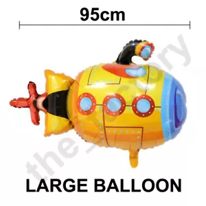 Large Yellow Submarine Birthday Foil Children Kids Balloon Party Decoration - Picture 1 of 1