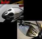 2 PAIR HARLEY W/ POPON  BULLET LENS CHROME FLAME SMOKE  FRONT AND REAR