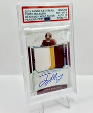 2019 National Treasures TERRY McLAURIN Silver Rookie Patch Auto RPA /25 PSA 8&10