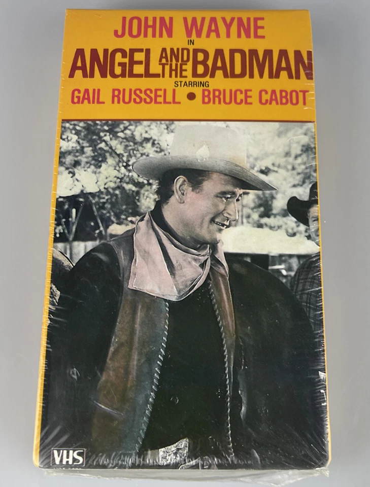 Angel and The Badman (vhs 1984) John Wayne Gail Russell 44a