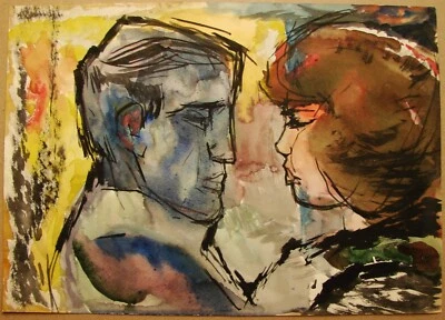 Ucraniano Soviético URSS Pintura Realismo Fauvismo Cubismo Postimpresionismo Amantes Foto 1 de 3