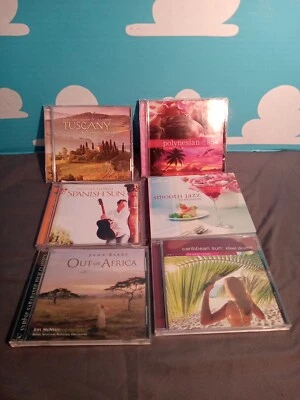 Music CD Lot of 6 Relaxing Stress Relief Nature Sounds Instrumentals Foto 1 de 4