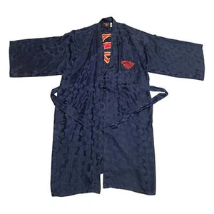 Accappatoio Warner Brothers Bros. Superman uomo 100% seta blu navy - Foto 1 di 2