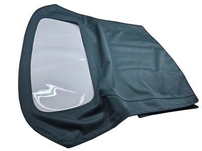 Fits: Fiat 124 CS2 1979-82 Soft Top & Window Made From GREEN HAARTZ Canvas - Image 1 of 2