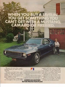 1971 American Motors Javelin no puede conseguir con publicidad impresa de colección - Imagen 1 de 1