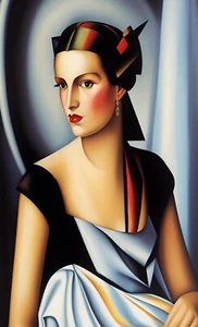 Vintage MCM Mid Century Modern Kunstdruck von Ziola 8,5x11 - handsigniert - Bild 1 von 1