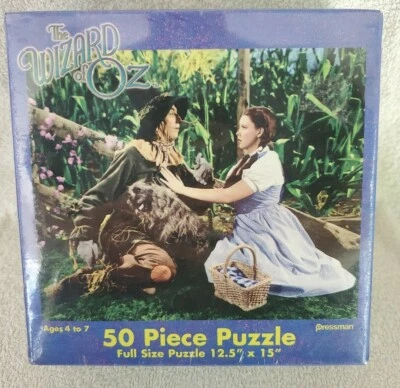 The WIZARD OF OZ 50 piece puzzle 12.5 "x 15" Sealed 2002 Dorothy/scarecrow  - Image 1 of 4