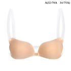 1PC Women Invisible Bra Push Up Silicone Bra with Transparent Straps Backless S8