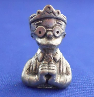 Clue Simpsons Waylon Smithers Mrs. White Token Replacement Piece Pewter 1st Ed. - Image 1 of 4
