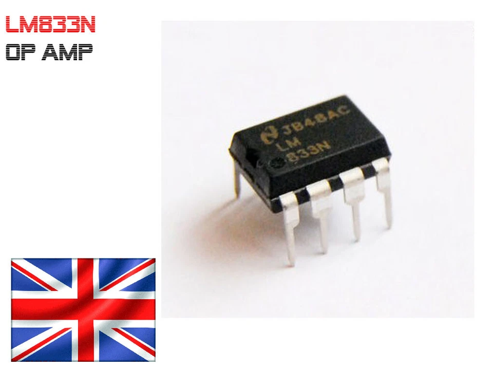 5x LM833N Low Noise Dual Operational Amplifier IC - Dip-8 Op-Amp (5pcs) UK POST
