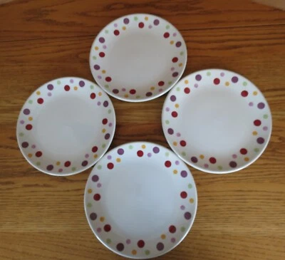 Platos de lunares Pampered Chef Simple Additions 8" postre para ensalada Foto 1 de 4