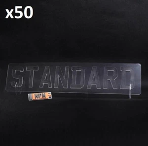 x50 Car Licence Number Plate WET Acrylic Plastic Material Standard OBLONG SIZE - Picture 1 of 6