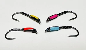 Seabrook Sizzlers Crisp Packet Trout Fly Fishing Flies – Buzzers (Handmade UK) - Picture 1 of 5
