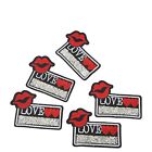 20Pcs Lips Patches Lips Heart Style Iron On Patches For Jacket Shirt Shoes Bhc