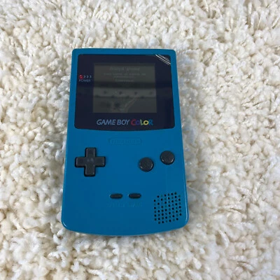 Consola de sistema portátil Nintendo Gameboy color GBC azul verdoso CGB-001 probada Foto 1 de 4